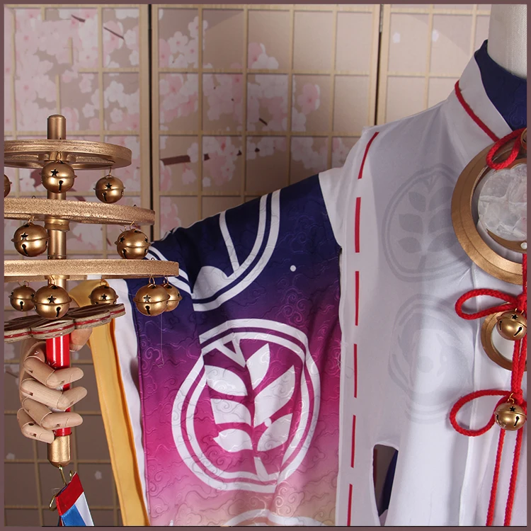 Аниме! Кимоно из игры Onmyoji Inarinokami Miketsu унисекс костюм для косплея на Хэллоуин