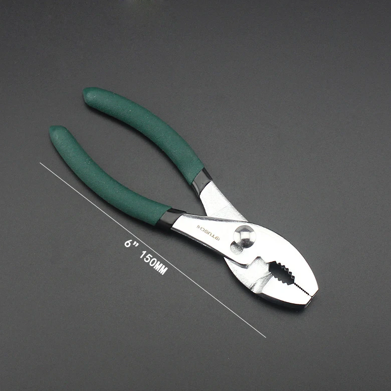 6 Inches " /8" скольжения совместные плоскогубцы высокоуглеродистой Сталь мини плоскогубцы для трубопровода обслуживания обжимной инструмент 1 шт - Цвет: 6 Inches