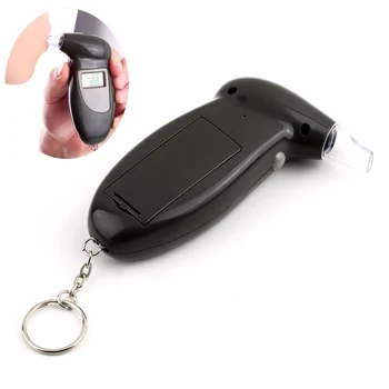 

New Digital Alcohol Breath Tester With Keychain LCD Display Professional Breathalyzer Analyzer Detector Test CSL2017
