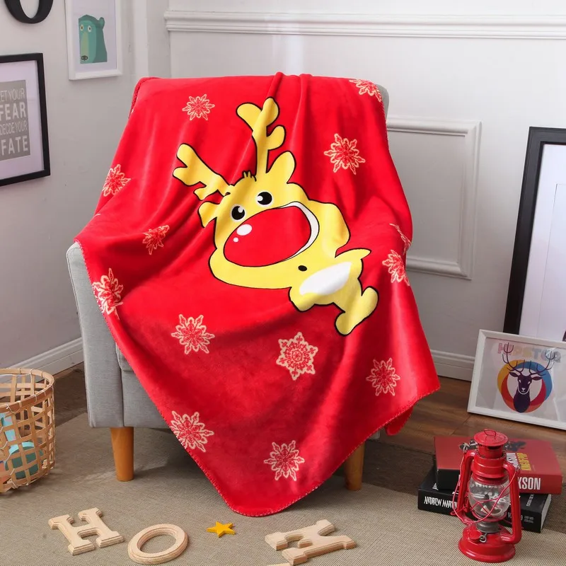 

Fashion Red Yellow Path Pattern Cartoon Fleece Blanket Double Blanket Baby Blankets Child Blanket Warm In Winter 100x140cm Size