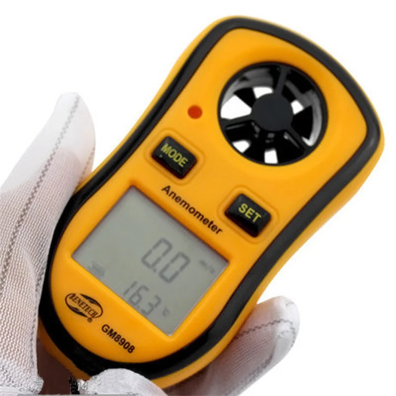 30 м/с ЖК-дисплей Draagbare Анемометр цифровой ручной ветромер измеритель Meet Windmeter Digital