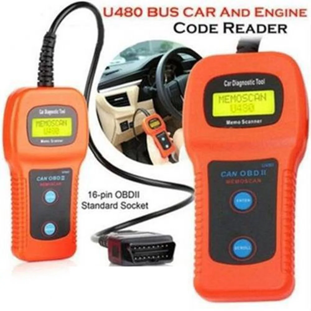

Car Diagnostic Instrument U480 OBDII /EOBD Car or Truck AUTO Diagnostic Engine Scanner BUS Code Reader Engine Scanner