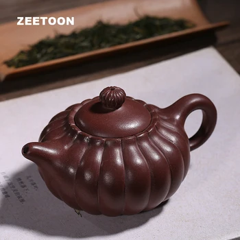 

250ml Authentic Yixing Teapot Chrysanthemum Pot Health Care Purple Clay Master Handmade Chinese Kung Fu Tea Set Tea Pot Kettles