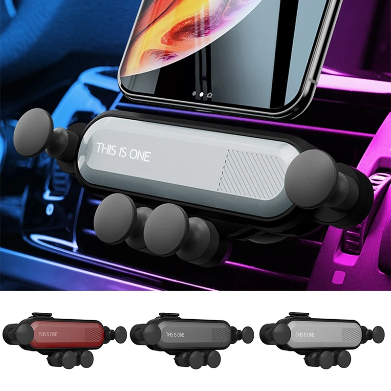 

New Foldable Gravity Car Phone Holder Air Vent Mount Stand Five-Point Support Car Phone Bracket for iPhone XS MAX Samsung S10