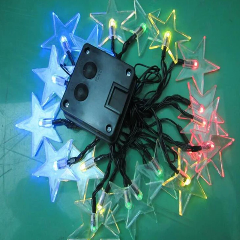 Solar Lamp Stars Waterproof Solar Garlands Outdoor Solar Lights Lamp solar Christmas Party Garden Decoration String Strip Lights (2)