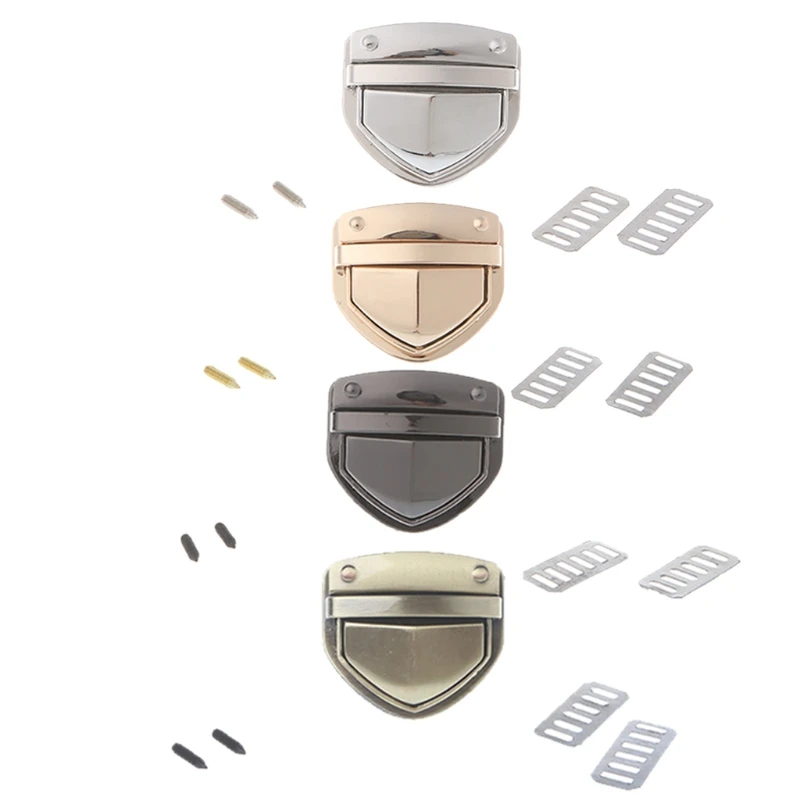 THINKTHENDO Metal Bag Accessories Clasp Turn Lock Twist Lock for DIY Handbag Bag Purse Hardware Gold,Silver,Gun black,Bronze THINKTHENDO Metal Bag Accessories Clasp Turn Lock Twist Lock for DIY Handbag Bag Purse Hardware Gold,Silver,Gun black,Bronze