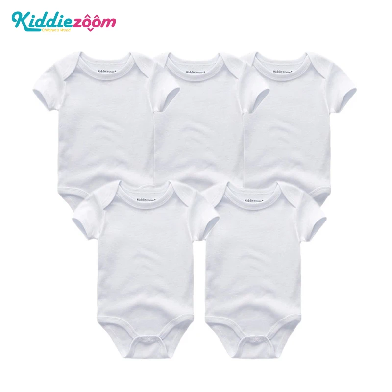 

5pcs/lot unisex Top Quality Baby Rompers Short Sleeve cotton O-Neck 0-12M Novel newborn Boys&Girls Roupas de bebe Baby clothes