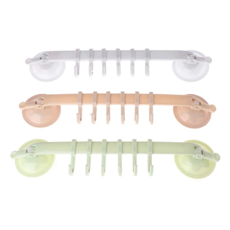 

Kitchen Bathroom Plastic Wall Stand No trace Hanger Vacuum Sucker Suction Hooks #Sep.10