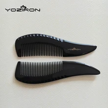YOZIRON распродажа! натуральный черный гребень из рога буйвола с роговой гребень с ручкой высокого качества по уходу за уменьшить сломанный волосы крокодильчик для волос тонкой R010