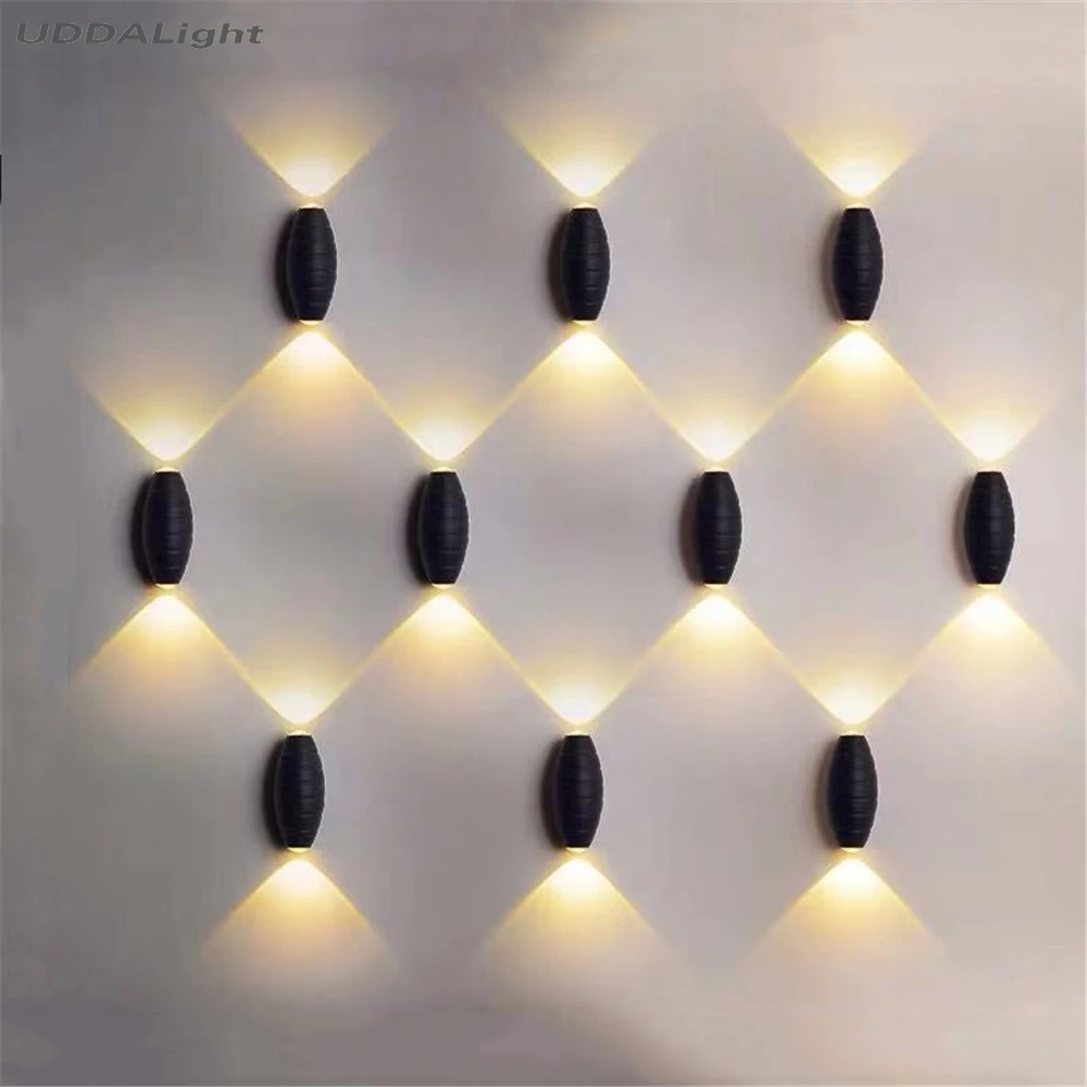 

NEW outside light wall lights 6w cob led black Creative exterior special effect lighting ip65