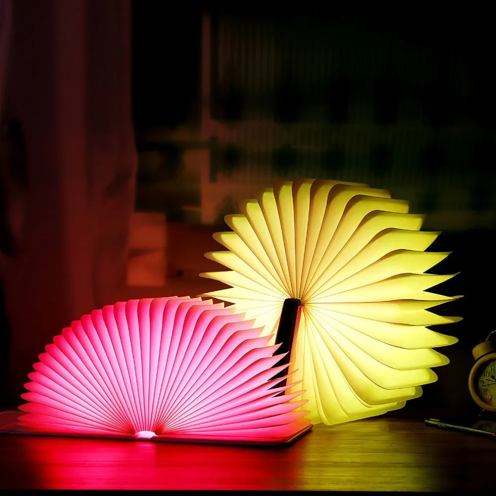 Портативный USB светодио дный перезаряжаемые led Магнитный складной деревянный
