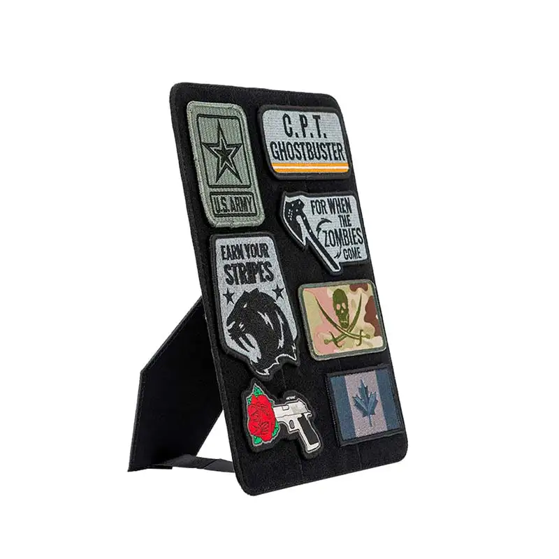 OneTigris Tactical Patch Holder Mini Patch Board Stand Mat for All Patches  ID Patches Name Tapes(No Patches Included) - Black