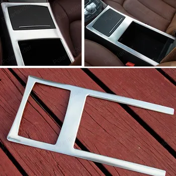 

For A/udi A6L Interior Accessory Center Storage Box Trim Ashtray Holder cover stainless steel Frame sticker