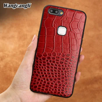 

Wangcangli Crocodile pattern leather mobile phone case For vivo X20 mobile phone all-inclusive soft case mobile phone case