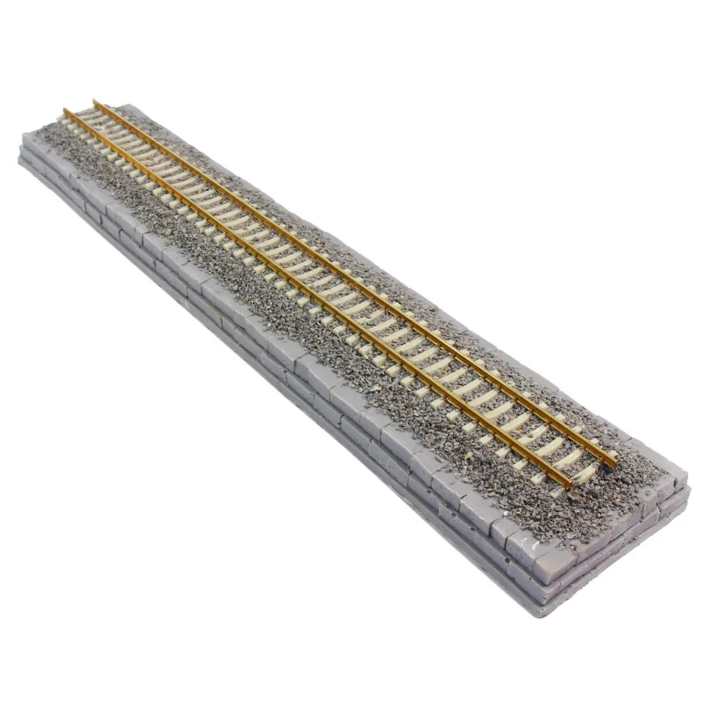 

1pc 1:87 Model Train Railroad Track with Cement Base HO Scale Model Railway 35cm HP19HO