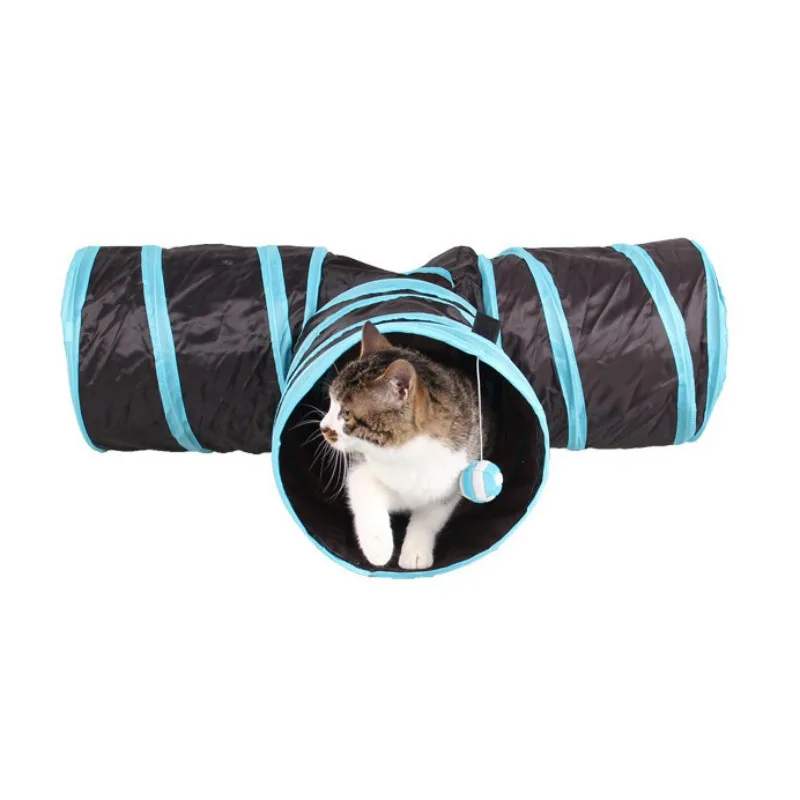 

Y Shape 3 Ways Foldable Pet Toys Cat Tunnel Tent Nest Toys Home Folding Training Tunnel Cats Toys