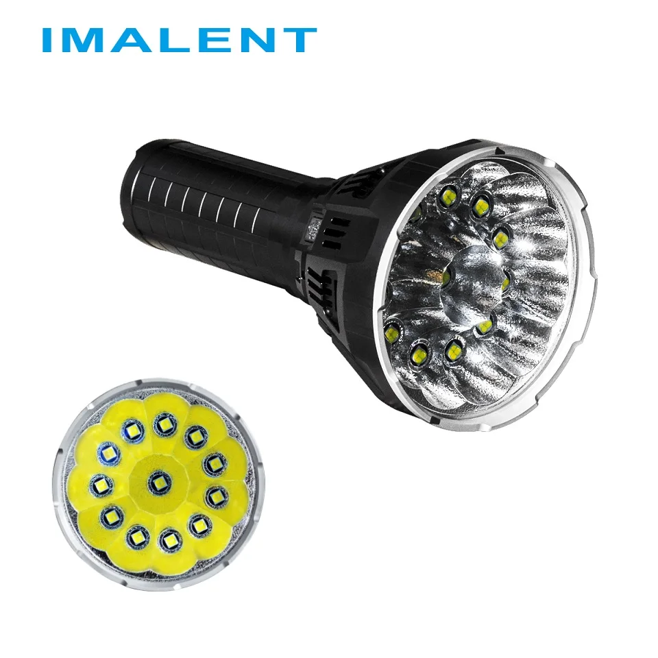 Kopen Nieuwe Originele IMALENT MS12 LED Zaklamp CREE XHP70 53000 Lumen met Batterij en Oplader voor Outdoor Zoeken, Campping