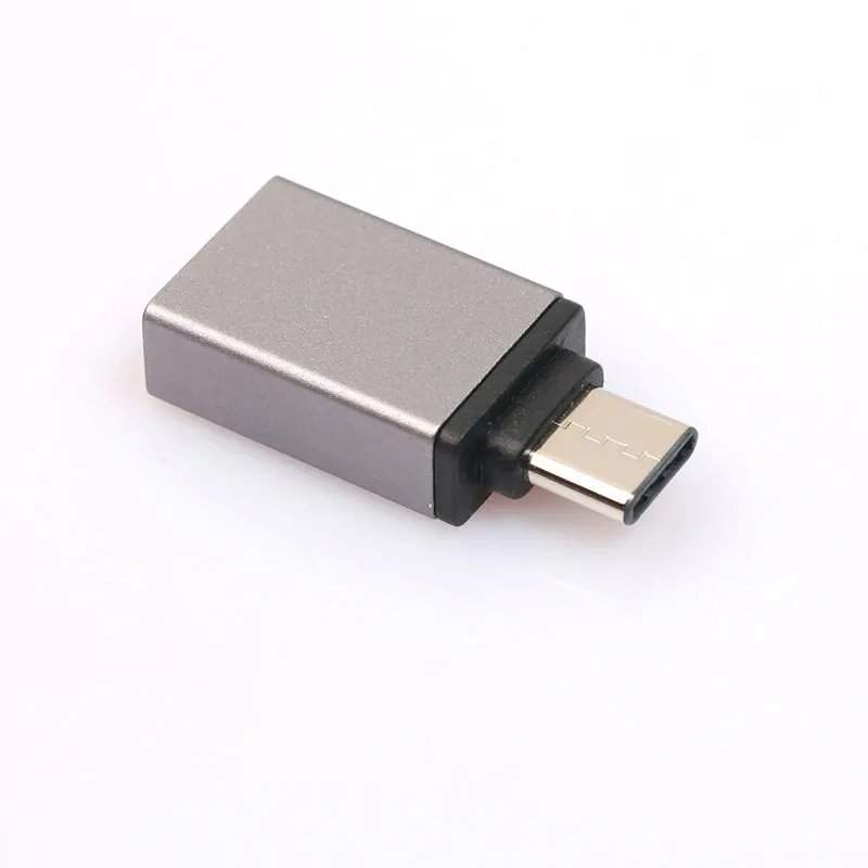 Из Металла Тип usb-C 3,1 Мужской к USB 3,0 Женский OTG конвертер адаптер для samsung S8 Xiaomi Mi4C mi4s MI5 плюс OnePlus 3 Nexus 5x 6p - Цвет: Black