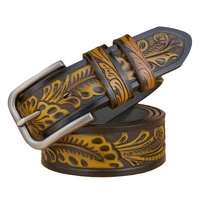 Мужской ремень Бесплатная доставка Высокое качество мужской пояс воловья кожа ремень для мужчин Новое поступление булавки Пряжка ремни - изображение