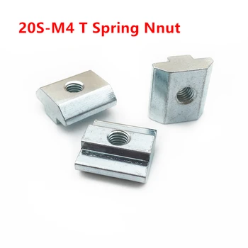 

50pcs 20-M4 T Sliding Nut m4 Hammer Head Sliding Block Square Nut for 2020 Series Aluminum Profile Accessories Slot Groove 6