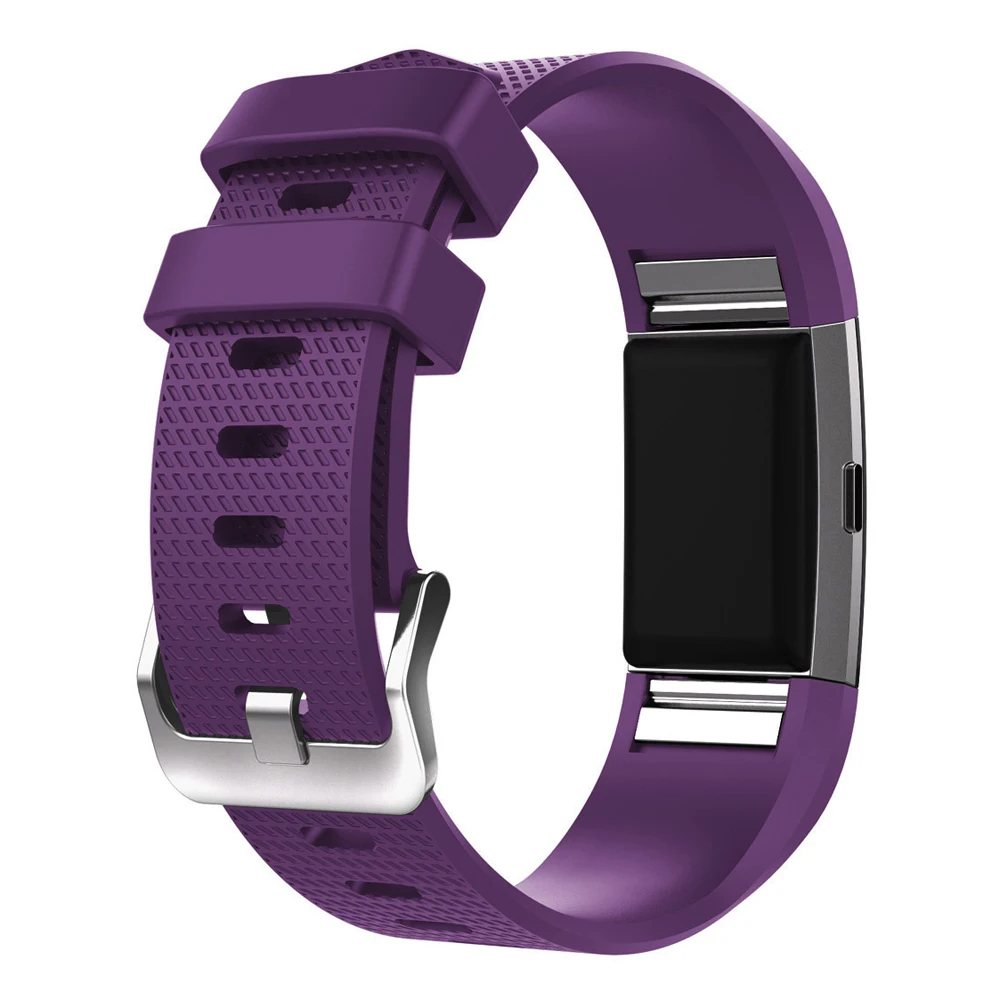 Сменный силиконовый ремешок для часов, браслет для Fitbit Charge 2, спортивные Смарт-часы, черный, белый ремешок для часов, ремешок для Fitbit 2