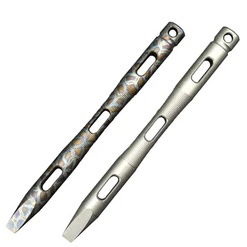 

Portable tool Crowbar titanium anodic oxidation Staple Round Shank Flat Head Pointed Crowbar Pry Bar Pry camping hunting EDC