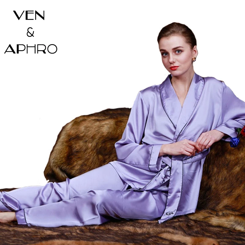 VA Emulation Silk Satin Women Pajamas Summer Style Sleepwear Fashion