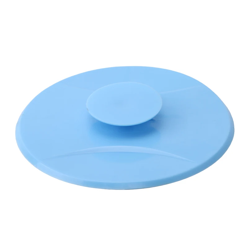 Круг ПВХ фильтр для раковины, фильтр для воды, пробка для слива, для ловли волос, пробка для ванной, ванной, кухни, раковины - Цвет: blue