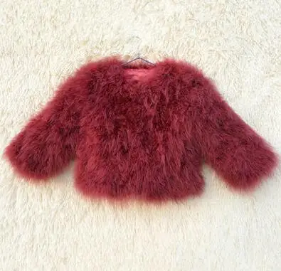 down puffer coat Hot Sale New 2021 Women Child  winter encryption 100% natural ostrich feathers turker fur coat boys and girl real fur vest HP510 ladies long puffer coat Coats & Jackets