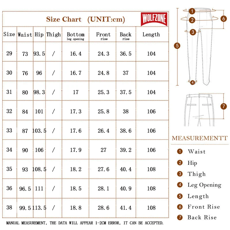 WOLF ZONE, Брендовые мужские брюки, повседневные, модные, весна и лето, классические, деловые, мужские брюки, обычные, прямые, мужские, s брюки, 29-38