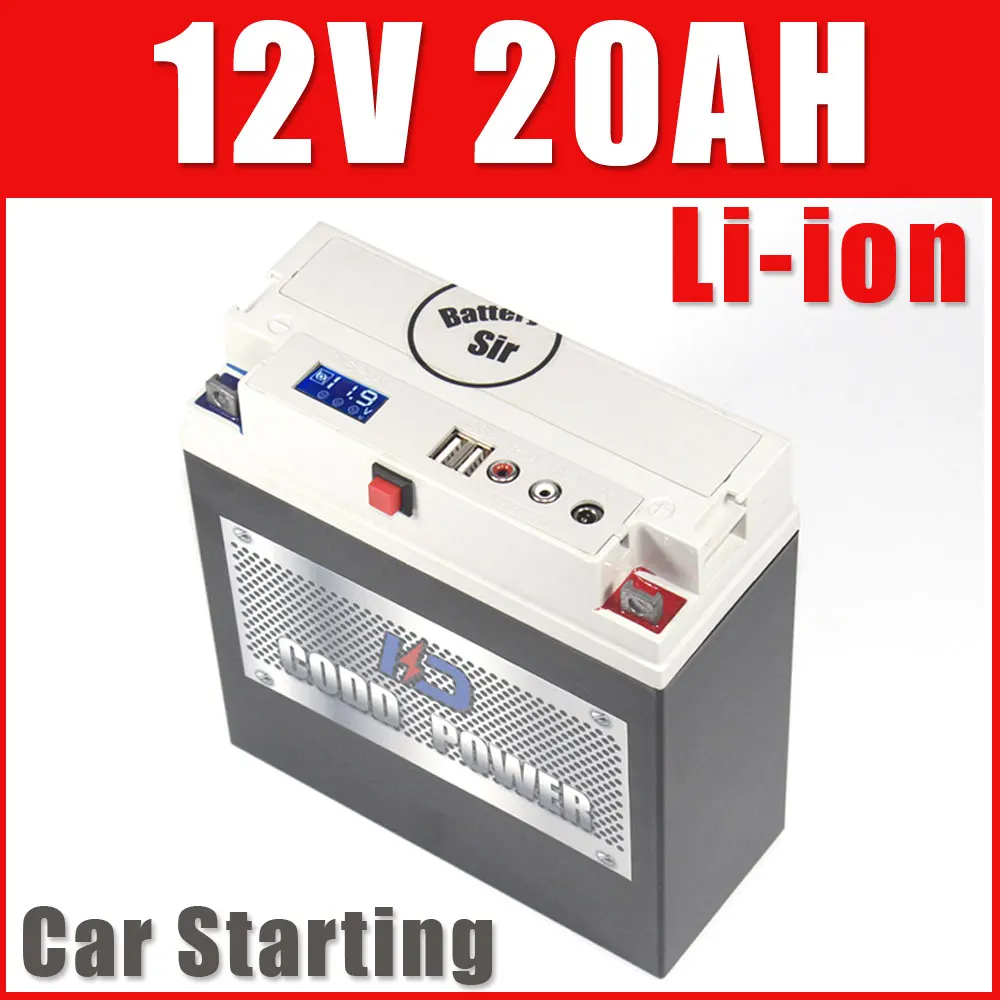 12V X7L 20000mah Car motorcycle jump starter lithium ion batteryin