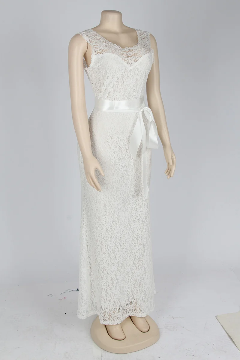 Kostlich Summer Women Long Dress 2017 UK Green Elegant Prom Fashion Casual Ladies Maxi Clothes Evening Party O-Neck Lace Dresses (92)