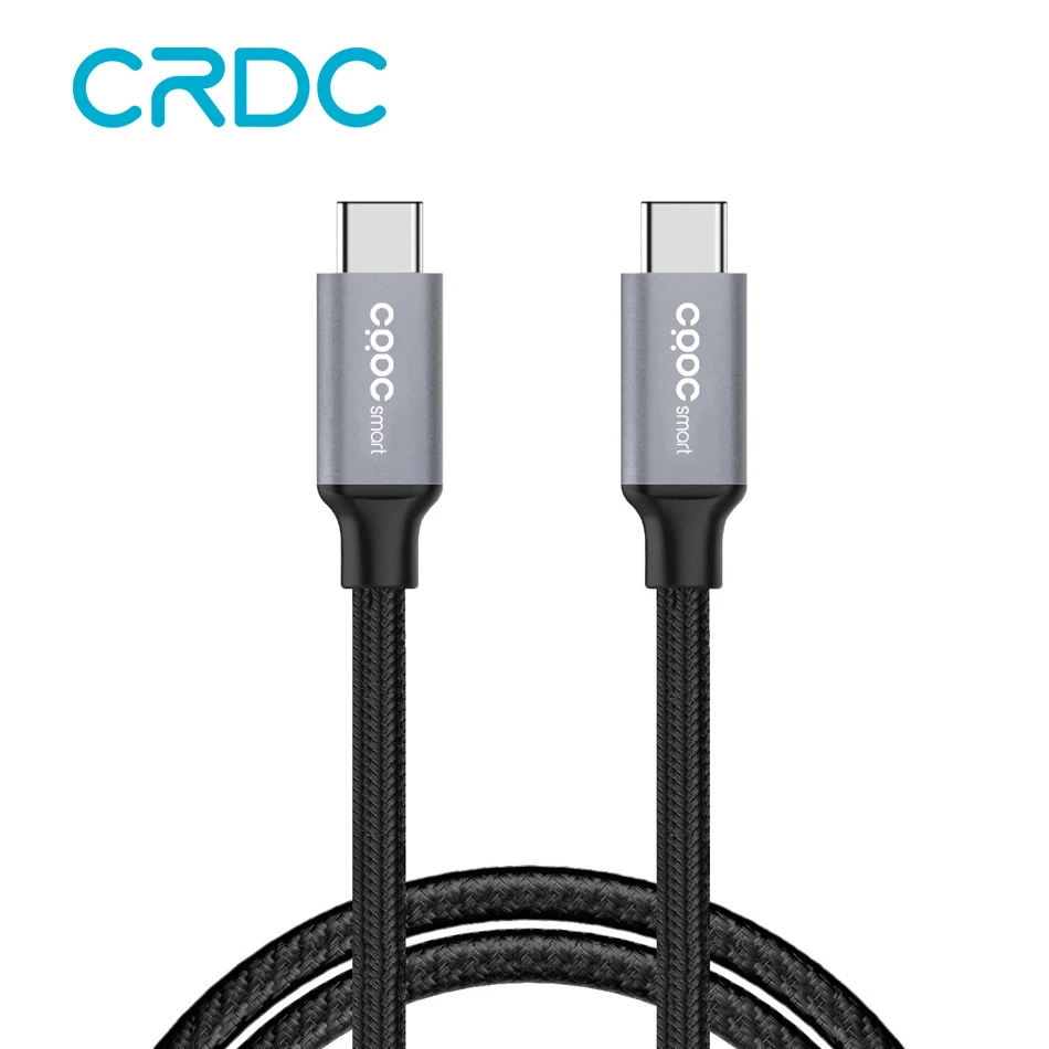 CRDC usb type-C кабель, высокоскоростной USB-C-USB-C кабель 3,3 фута/1 м для Galaxy S8, S8+, Nexus 6 P, huawei Matebook и других устройств usb type-C