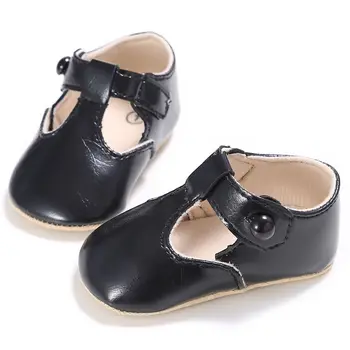 

Hot 5 Color Fashion Baby Girls And Boys Solid Color Soft Sole Kids Baby Shoes For First Walkers 0-18M LE7