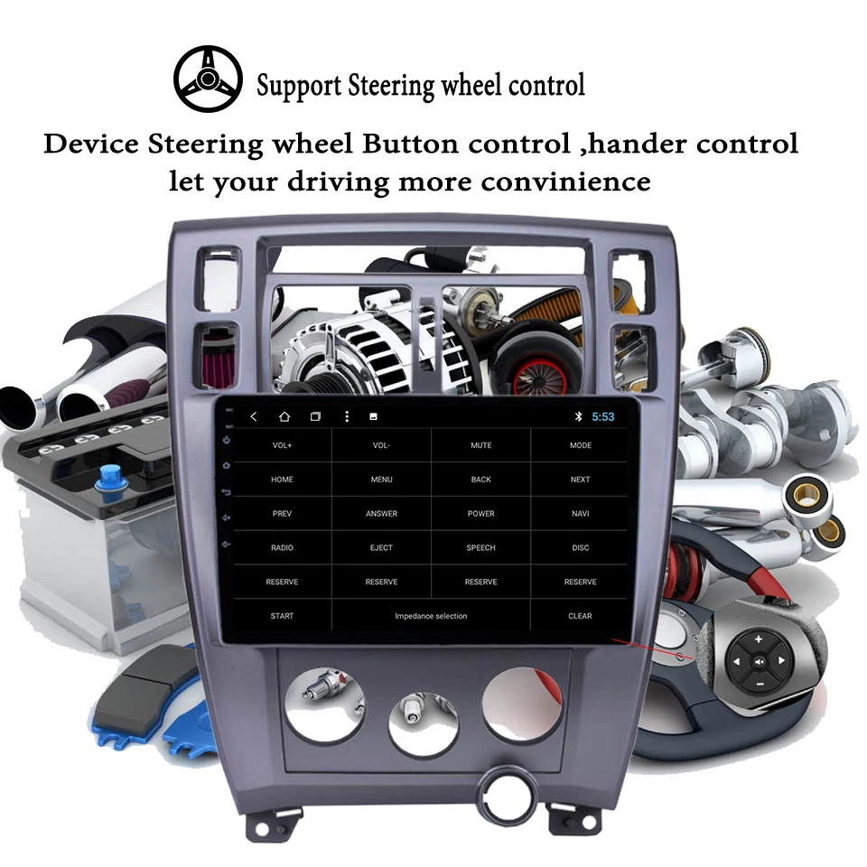 Cheap Car radio Multimedia dvd player 10.1" android 9.1 For Hyundai Tucson 2006-2014 stereo gps audio head unit 4+64GB Video Cassette 5