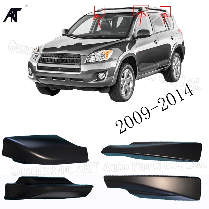 Roof rack cover roof bar end shell for Toyota RAV4 2009 2010 2011 2012