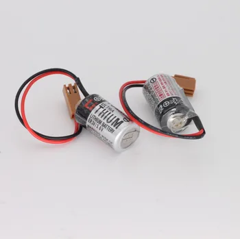 

10PCS ER3V 3.6V PLC Li-ion Battery With Brown Plug for Toshiba PLC