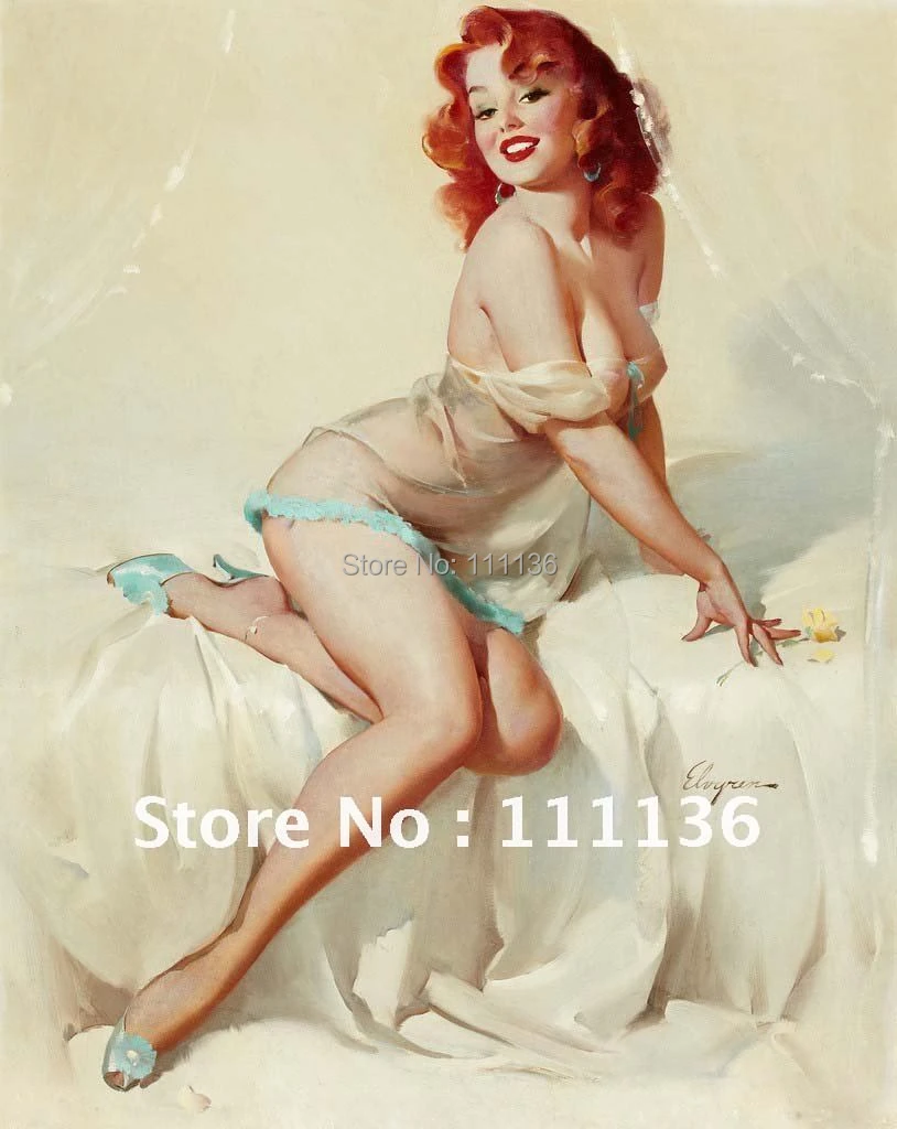 Canvas nude sexy wall art painting