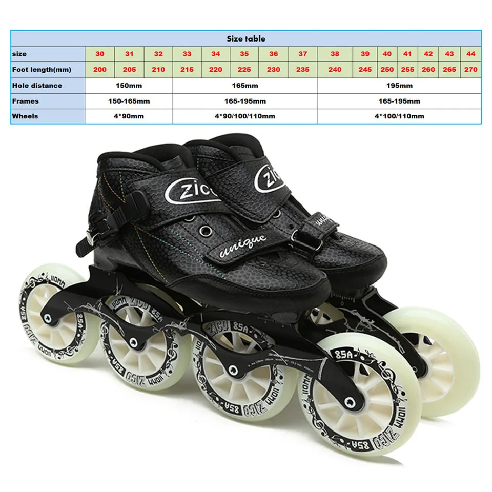 JEERKOOL سرعة زلاجات بعجلات مضمنة ألياف الكربون المهنية 4 عجلات سباق التزلج ZICO الجليد للأطفال الكبار الرجال Patins SH48 JEERKOOL سرعة زلاجات بعجلات مضمنة ألياف الكربون المهنية 4 عجلات سباق التزلج ZICO الجليد للأطفال الكبار الرجال Patins SH48