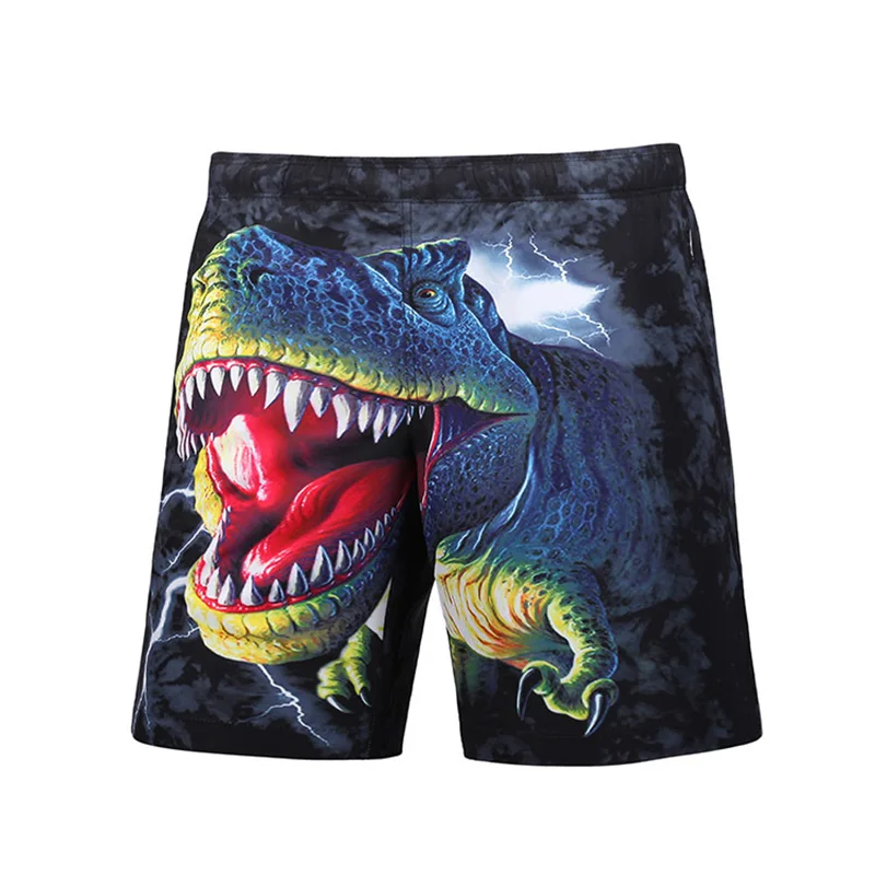 Newest Men's 3D Shark Printing Beach Shorts Man Board Shorts Plus Size