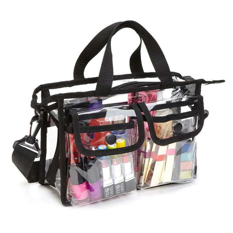 2018 Ladies Transparent Bag Cosmetics Storage Organizer Beach Shoulder Bags EVA Creative Clutch ...