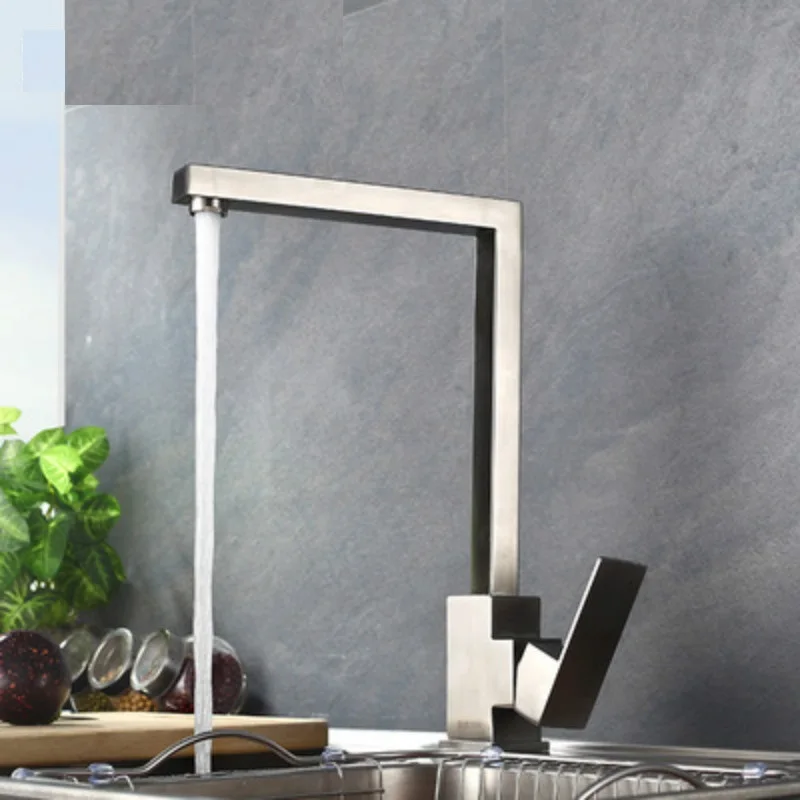 

Kitchen Faucet Free To Rotate Contemporary Design Kitchen Facuet Bar Sink Taps Chrome Brass Tap Swivel Faucet Vessel Torneira#25