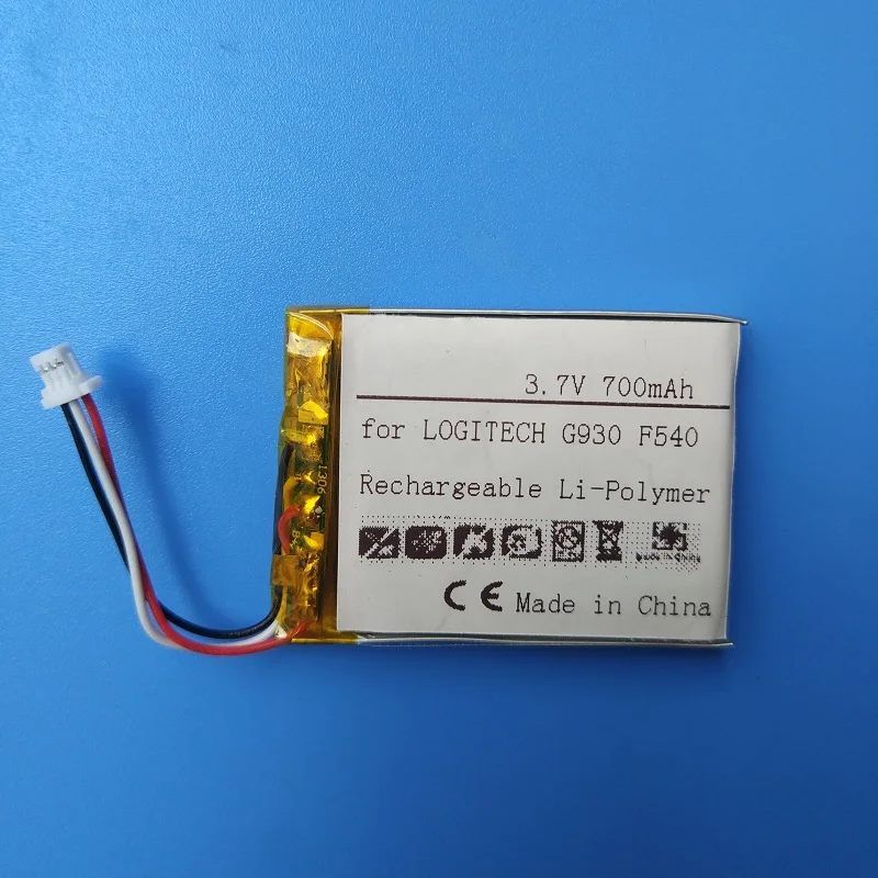 

Battery for LOGITECH G930 F540 MX Revolution Mouse New Li Polymer Rechargeable Accumulator Pack Repalcement 3.7V 700mAh L-LY11