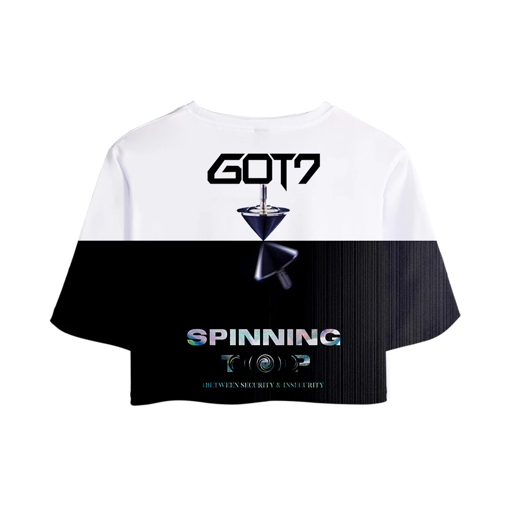 Женская футболка с 3D принтом KPOP GOT7 Jackson короткая повседневная одежда 2019|Футболки|