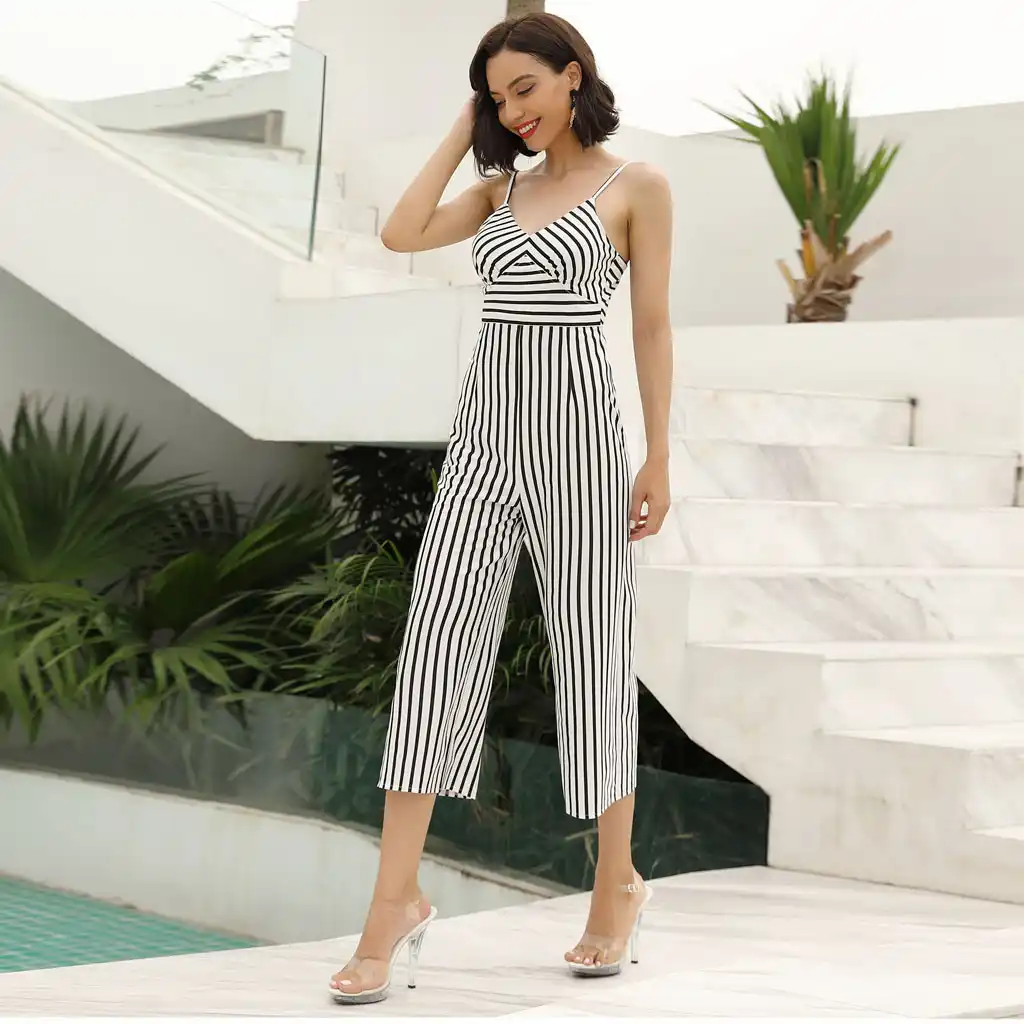 womens jumpsuit striped