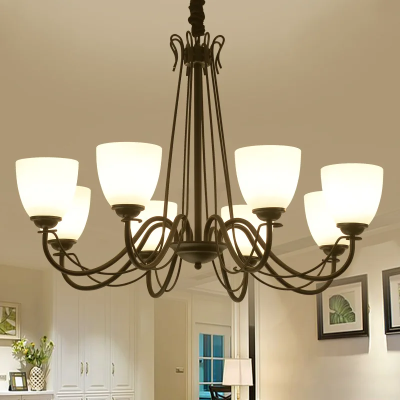 

Multiple pendant light selling the Nordic minimalist dining room pendant lamp iron garden creative American study bedroom ZX152