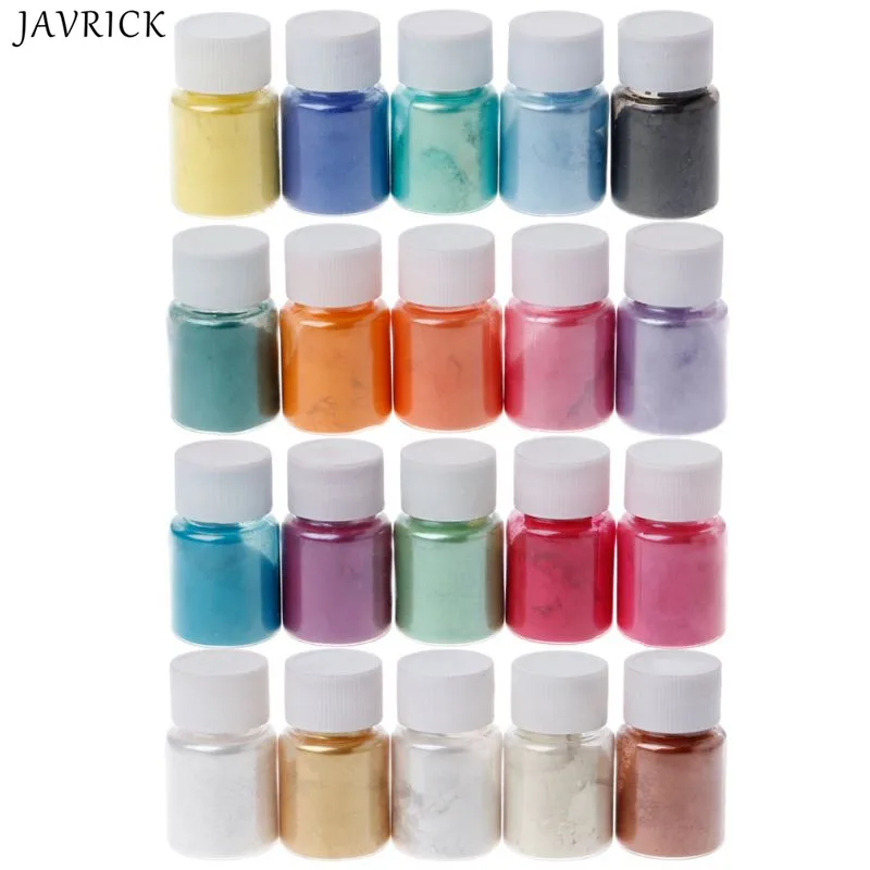 

20 Colors Mica Powder Epoxy Resin Dye Pearl Pigment Natural Mica Mineral Powder