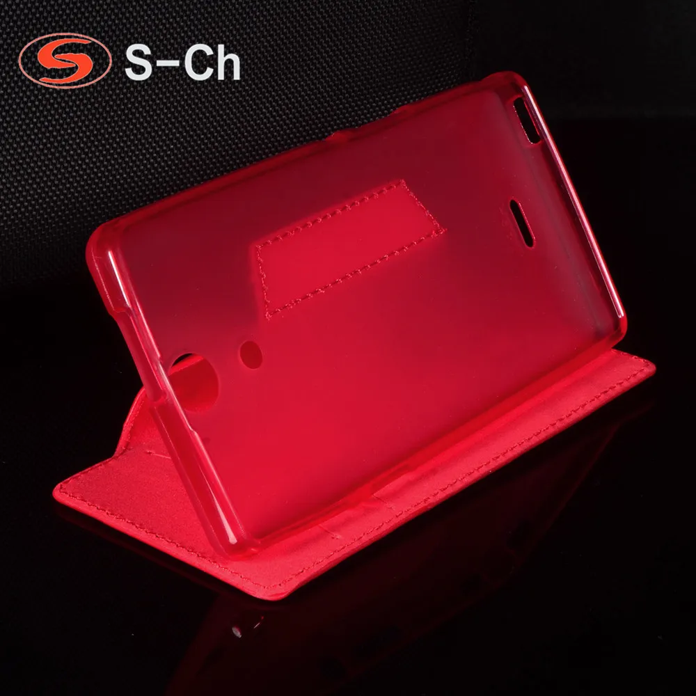 Складной чехол для sony Xperia SP M35h C5302 C5303 C5306 оригинальный флип бизнеса Ультра мягкий