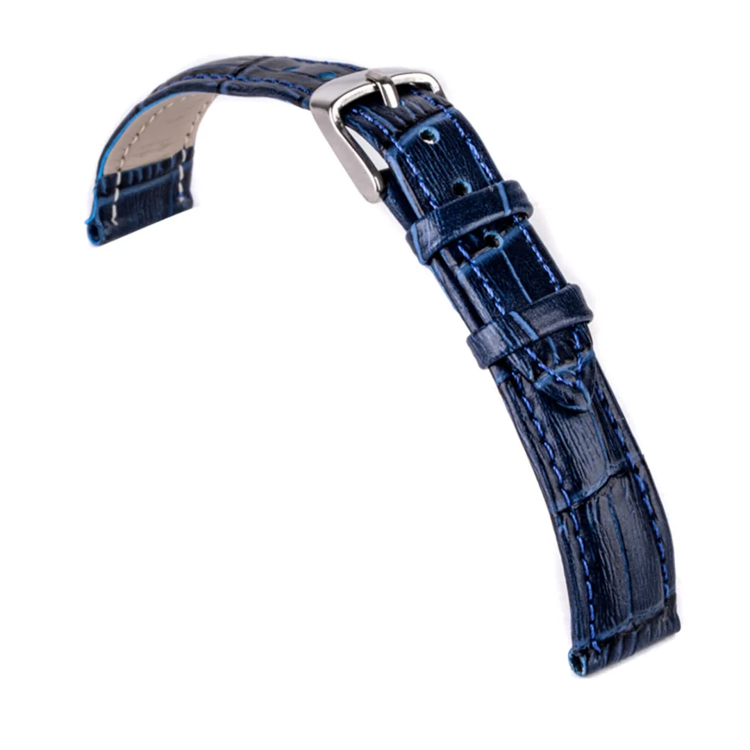 Shellhard 12-22mm Genuine Leather Watch Band 6Colors Alligator Croco Grain Genuine Leather Wristwatch Band Watch Strap