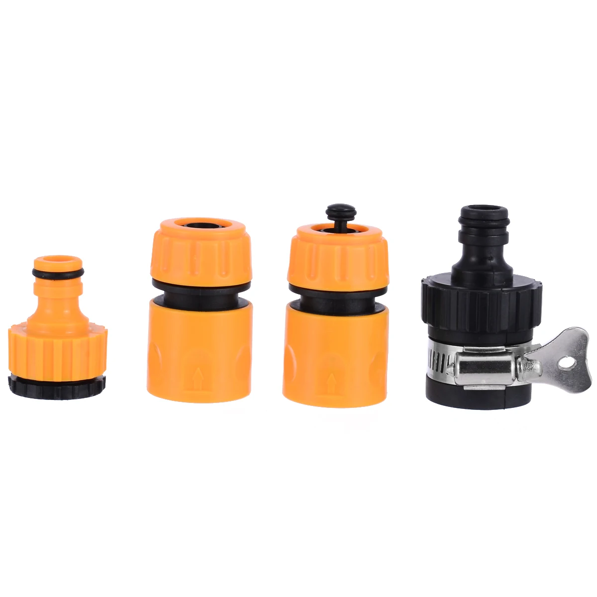 Mayitr 4pcs Garden Water Hose Pipe Tap Connection Connector Fitting Adapter Car Wash Irrigation Garden Tools
